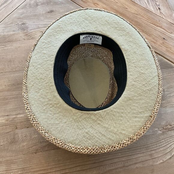 Pinehurst No. 2 1999 US Open Imperial Wide Brim Straw Hat Cap Size S/M NWOT - Picture 6 of 11